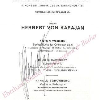 Karajan, Herbert von, Dirigent (1908-1989).