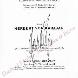 Karajan, Herbert von, Dirigent (1908-1989).