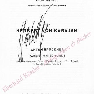 Karajan, Herbert von, Dirigent (1908-1989).