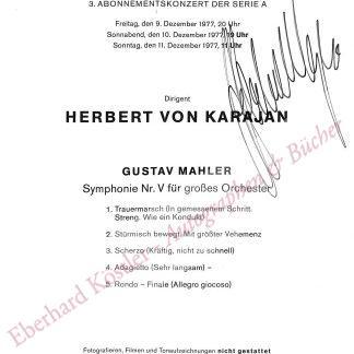 Karajan, Herbert von, Dirigent (1908-1989).