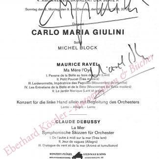 Giulini, Carlo Maria, Dirigent (1914-2005).