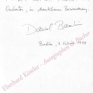 Barenboim, Daniel, Dirigent (geb. 1942).
