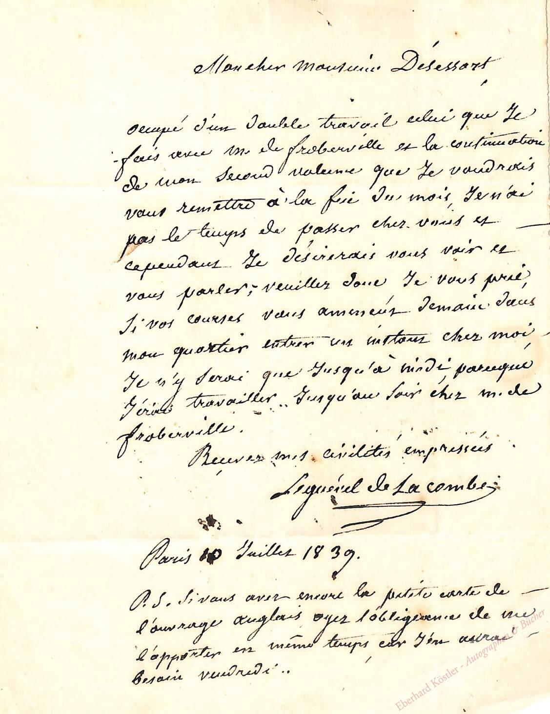 Leguevel de Lacombe, B. F., Reiseschriftsteller (Daten nicht ermittelt). Leguevel de Lacombe, B. F., Reiseschriftsteller (Daten nicht ermittelt).