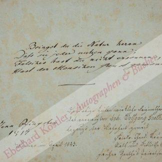 Goethe, Johann Wolfang von, Schriftsteller (1749-1832). Goethe, Johann Wolfang von, Schriftsteller (1749-1832).