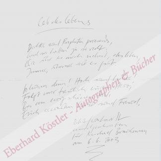 Gernhardt, Robert, Schriftsteller und Zeichner (1937-2006).