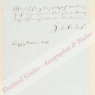 Andersen, Hans Christian, Schriftsteller (1805-1875).