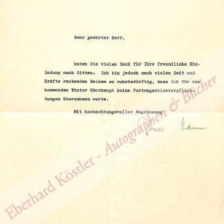 Mann, Thomas, Schriftsteller und Nobelpreisträger (1875-1955). Mann, Thomas, Schriftsteller und Nobelpreisträger (1875-1955).