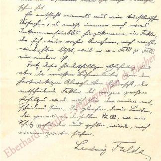 Fulda, Ludwig, Schriftsteller (1862-1939). Fulda, Ludwig, Schriftsteller (1862-1939).