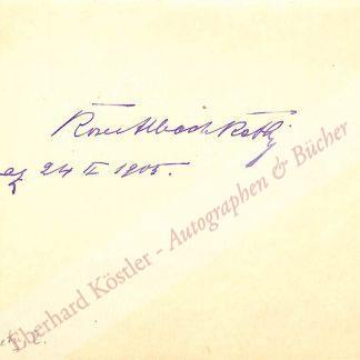 Albach-Retty, Rosa, Schauspielerin (1874-1980).