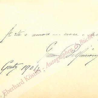 Bellincioni, Gemma, Sängerin (1864-1950). Bellincioni, Gemma, Sängerin (1864-1950).