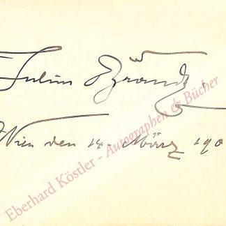 Brandt, Julius, Schauspieler (1873-1949).