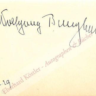 Burghauser, Wolfgang, Schriftsteller (1883-19838. Burghauser, Wolfgang, Schriftsteller (1883-19838.