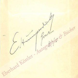 Humperdinck, Engelbert, Komponist (1854-1921). Humperdinck, Engelbert, Komponist (1854-1921).