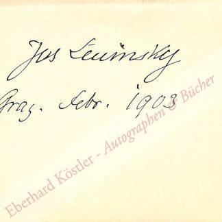 Lewinsky, Josef, Schauspieler (1835-1907).