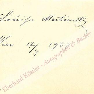 Martinelli, Louise (geb. Seeberger), Schauspielerin (1847-1913). Martinelli, Louise (geb. Seeberger), Schauspielerin (1847-1913).