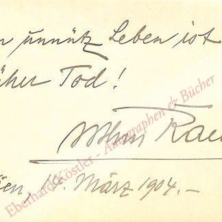 Raeder, Arthur, Schauspieler (1862-1910). Raeder, Arthur, Schauspieler (1862-1910).