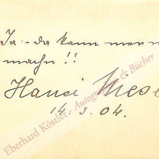 Niese, Hansi, Schauspielerin (1875-1934). Niese, Hansi, Schauspielerin (1875-1934).
