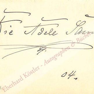 Sandrock, Adele, Schauspielerin (1863-1937).