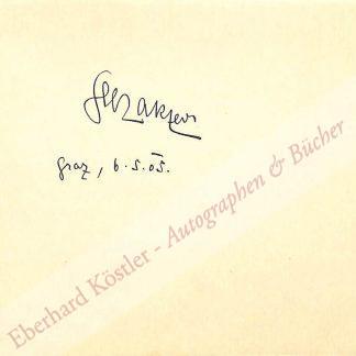 Slezak, Leo, Sänger (1873-1946). Slezak, Leo, Sänger (1873-1946).