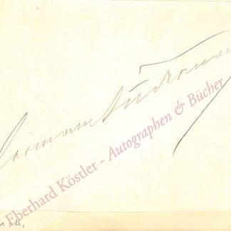 Sudermann, Hermann, Schriftsteller (1857-1928).