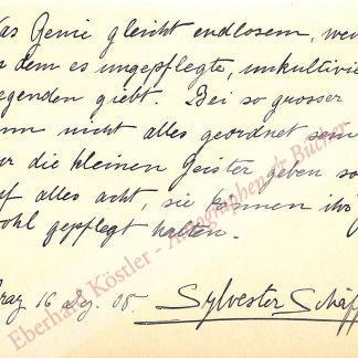 Schäffer, Sylvester, Artist (1885-1949). Schäffer, Sylvester, Artist (1885-1949).
