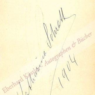 Schratt, Katharina, Schauspielerin (1853-1940). Schratt, Katharina, Schauspielerin (1853-1940).