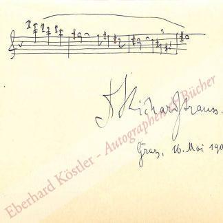 Strauss, Richard, Komponist (1864-1949). Strauss, Richard, Komponist (1864-1949).