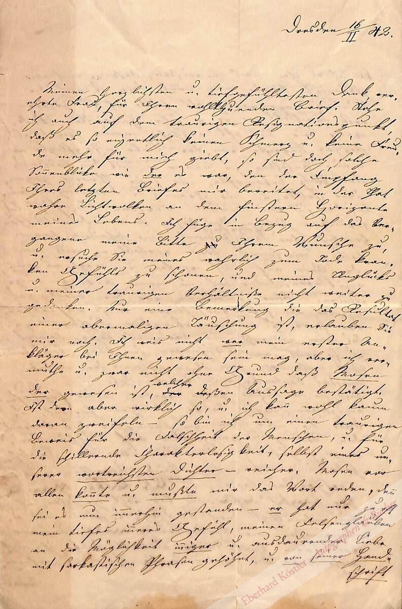 Frick, Ida (verh. Krempe), Schriftstellerin (1808-1893). Frick, Ida (verh. Krempe), Schriftstellerin (1808-1893).