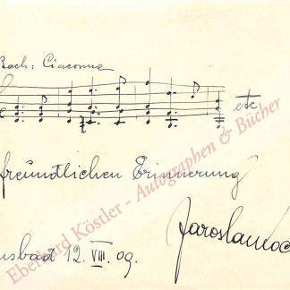 Kocian, Jaroslav, Violinist (1883-1950). Kocian, Jaroslav, Violinist (1883-1950).
