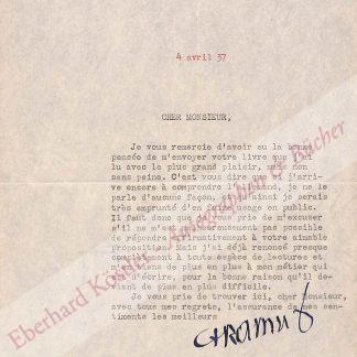 Ramuz, Charles Ferdinand, Schriftsteller (1878-1967). Ramuz, Charles Ferdinand, Schriftsteller (1878-1967).