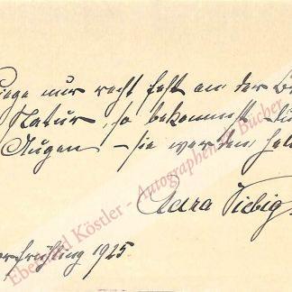 Viebig, Clara, Schriftstellerin (1860-1952). Viebig, Clara, Schriftstellerin (1860-1952).