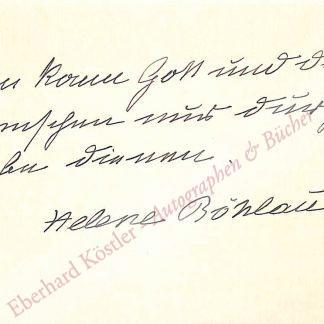 Böhlau, Helene, Schriftstellerin (1856-1940). Böhlau, Helene, Schriftstellerin (1856-1940).