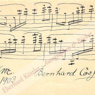 Cossmann, Bernhard, Cellist und Komponist (1822-1910). Cossmann, Bernhard, Cellist und Komponist (1822-1910).