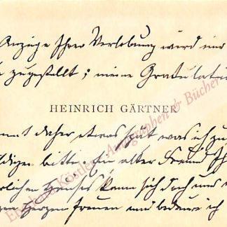 Gärtner, Heinrich, Maler (1828-1909). Gärtner, Heinrich, Maler (1828-1909).
