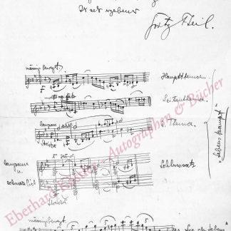 Theil, Fritz, Komponist und Dirigent (1886-1972).