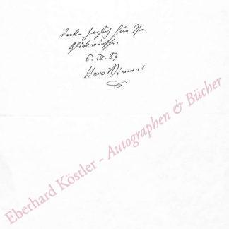 Wimmer, Hans, Bildhauer (1907-1992).
