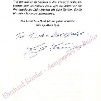 Jünger, Ernst, Schriftsteller (1895-1998).