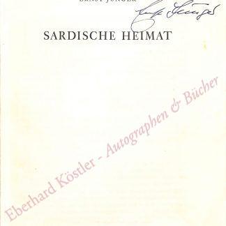 Jünger, Ernst, Schriftsteller (1895-1998). Jünger, Ernst, Schriftsteller (1895-1998).