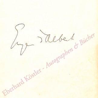 Albert, Eugen d', Komponist (1864-1932). Albert, Eugen d', Komponist (1864-1932).