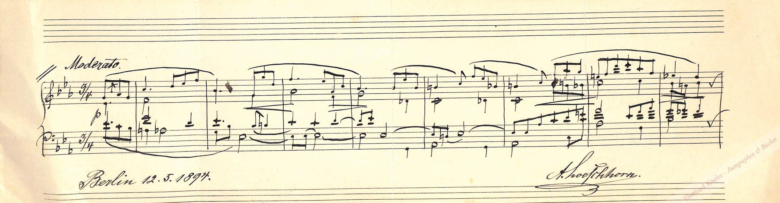 Löschhorn, Carl Albert, Komponist, Pianist (1819-1905). Löschhorn, Carl Albert, Komponist, Pianist (1819-1905).