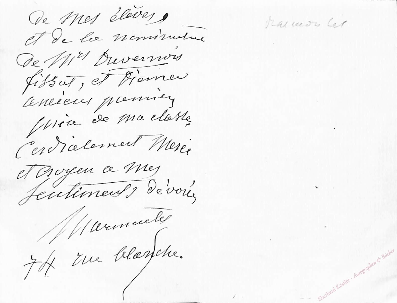 Marmontel, Antoine, Komponist und Pädagoge (1816-1898). Marmontel, Antoine, Komponist und Pädagoge (1816-1898).