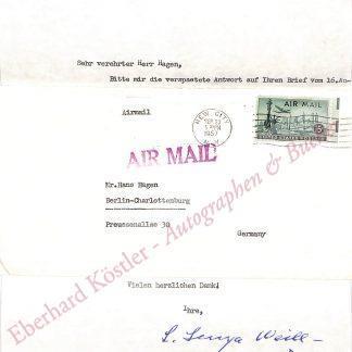 Lenya, Lotte, Schauspielerin und Sängerin (1898-1981).