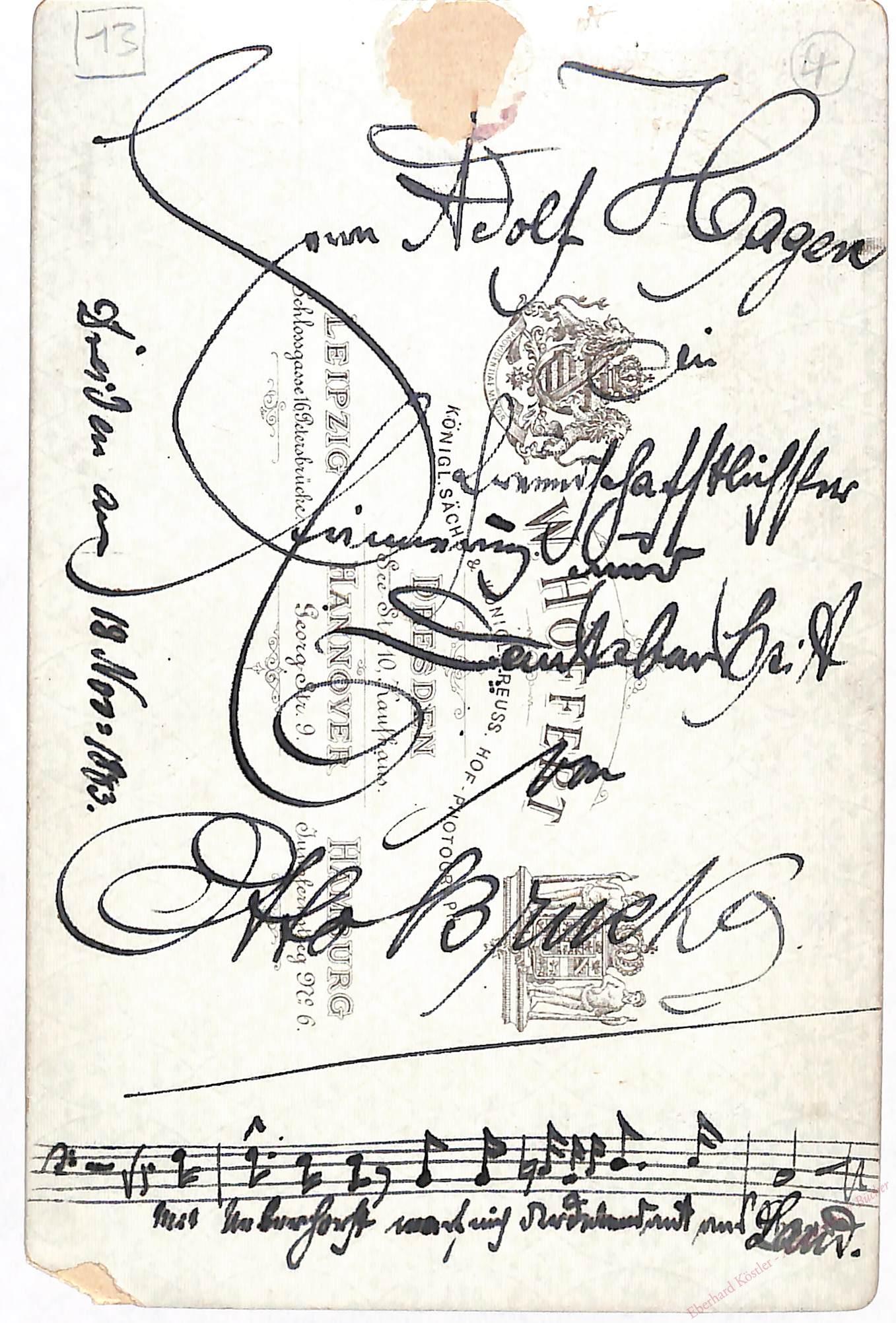 Brucks, Otto, Tubist, Opernsänger und Komponist (1858-1914). Brucks, Otto, Tubist, Opernsänger und Komponist (1858-1914).