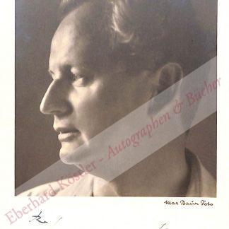 Kempff, Wilhelm, Pianist und Komponist (1895-1991).