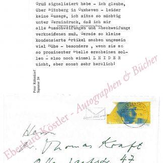 Rühmkorf, Peter, Schriftsteller (1929-2008).