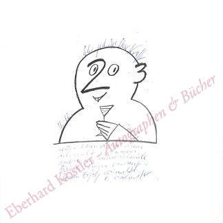 Gernhardt, Robert, Schriftsteller und Zeichner (1937-2006). Gernhardt, Robert, Schriftsteller und Zeichner (1937-2006).