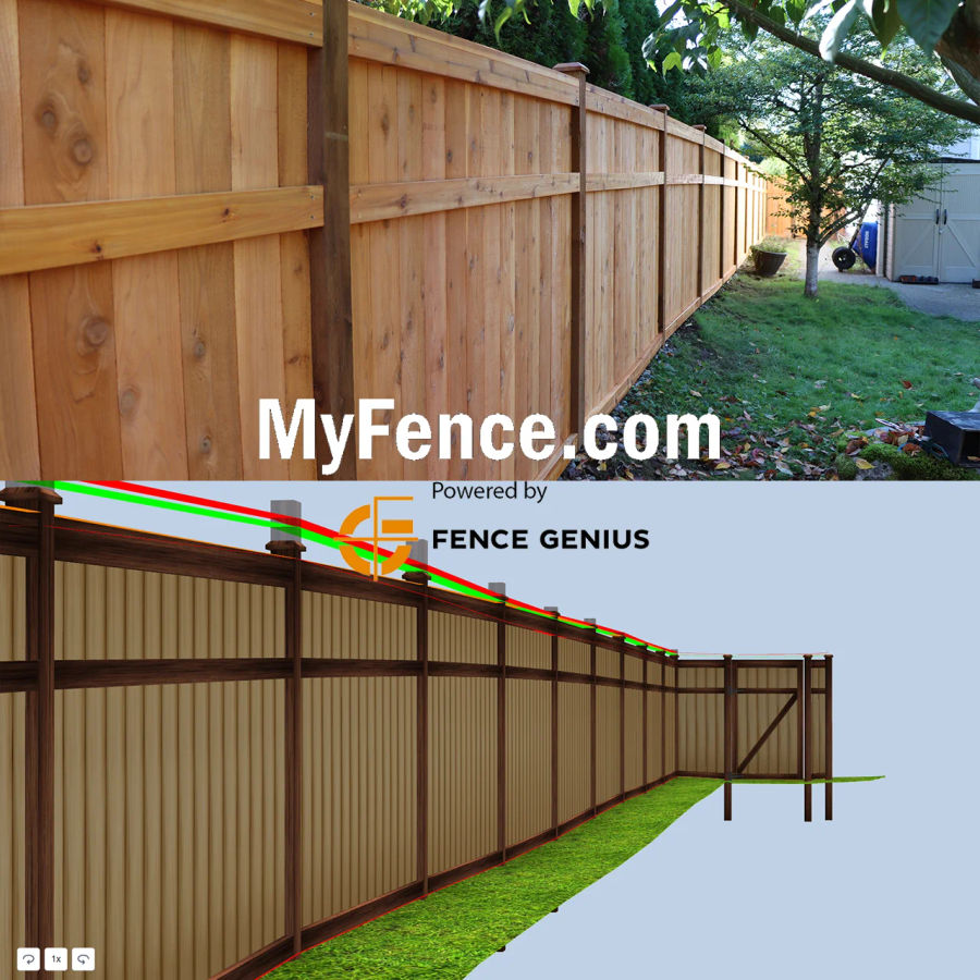 Cedar fence installation on rural Buckley property near the White River corridor