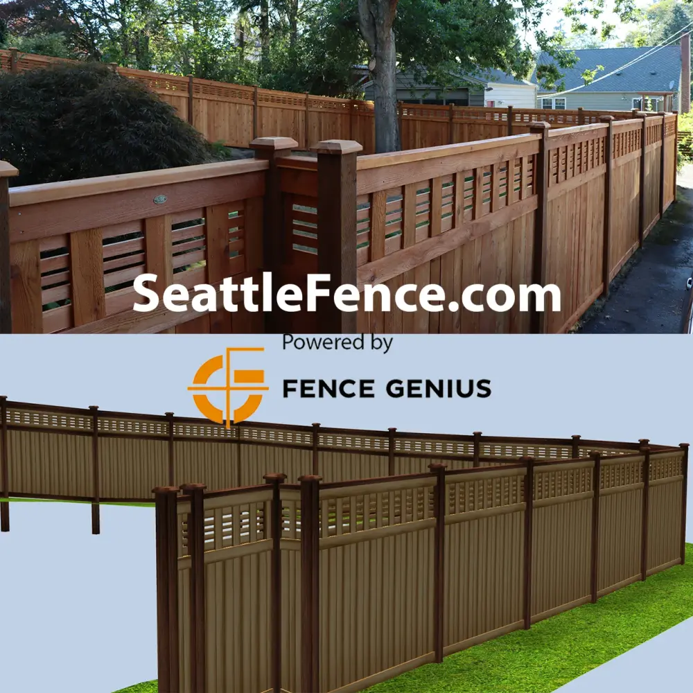 Professional cedar fence installation by SeattleFence in the Seattle area