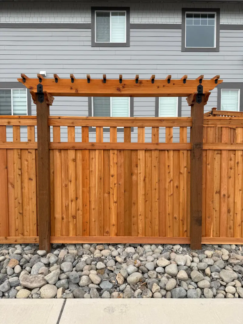 Geo-tagged Bonney Lake fence installation photo from a MyFence residential project