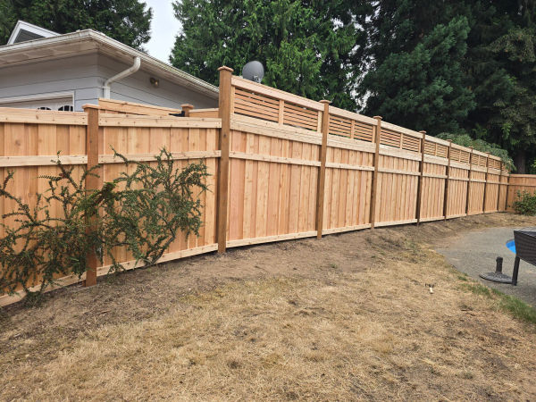 Cambridge Picture Frame Fence after 4